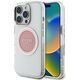 Etui Guess IML Metal Colored Circle      Classic Logo MagSafe do iPhone 16 Pro różowy