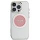 Etui Guess IML Metal Colored Circle      Classic Logo MagSafe do iPhone 16 Pro różowy