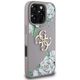 Etui Guess Grained Roses Big 4G logo do  iPhone 16 Pro fioletowy