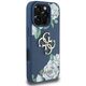 Etui Guess Grained Roses Big 4G logo do  iPhone 16 Pro niebieski