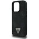 Etui Guess Grained Hot Stamp Peony       Triangle Logo MagSafe do iPhone 16 Pro Max czarny