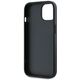 Etui Karl Lagerfeld Saffiano Athleisure  Stripes Cord do iPhone 15 czarno-różowy