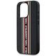 Etui Karl Lagerfeld Saffiano Athleisure  Stripes Cord do iPhone 15 Pro czarno-czerwony