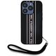 Etui Karl Lagerfeld Saffiano Athleisure  Stripes Cord do iPhone 15 Pro czarno-różowy