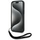 Etui Karl Lagerfeld Saffiano Athleisure  Stripes Cord do iPhone 15 Pro czarno-różowy