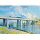 Bluebird Puzzle Puzzle 1000 Widok na most kolejowy w Argenteuil, Claude Monet
