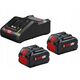 BOSCH. BATTERY 18V 8.0Ah PROCORE18V+ 2pcs. + CHARGER GAL 18V-160