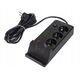 98-237# Przedłużacz sieciowy ps-350u 3-gniazda 4xusb+usb-pd 3m czarny 3x1mm