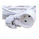 9823# Przedłużacz sieciowy ps-171 1-gniazdo z uiemieniem 3m biały 3x1mm