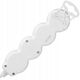 Przedłużacz 3x2P+Z,ON/OFF,1,4m, 3x1mm?, biały