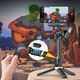 Gimbal Statyw Selfie Stick Lampa LED + Pilot do Telefonu / AOCHUAN M1 PRO