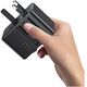 Ładowarka sieciowa USAMS Travel Adapter  CC310 3xUSB-C 70W 4w1 US/AU/EU/UK czarny