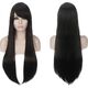 ATL BQ3E Peruka włosy 80cm czarne cosplay