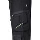 Spodnie robocze Mix&Match, 4 way stretch, czarno-zielone, rozmiar L