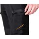 Spodnie robocze Mix&Match, 4 way stretch, czarno-pomarańczowe, rozmiar XL