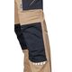 Spodnie robocze Mix&Match, 4 way stretch, z kaburami, Cordura, beżowo-czarne, rozmiar L
