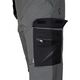 Spodnie robocze Mix&Match, 4 way stretch, z kaburami, Cordura, szaro-czarne, rozmiar M