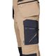 Spodnie robocze Mix&Match, 4 way stretch, z kaburami, Cordura, beżowo-czarne, rozmiar S