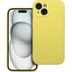 OEM Futerał SILICONE 2mm do IPHONE 15 żółty
