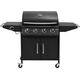 Lund Grill ogrodowy gazowy 16 kW 40 cm x 65 cm