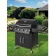 Lund Grill ogrodowy gazowy 16 kW 40 cm x 65 cm
