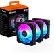 GIGABYTE AORUS EZ CHAIN FAN 120 (3-Pack) Płyta główna Wentylator 12 cm Czarny 3 szt.