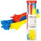Opaski zaciskowe plastikowe wielokolorowe zestaw 150 szt. amio-04316