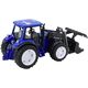 Traktor Farmerski Z Ruchomą Łyżką Światła Dźwięki Niebieski 1:10