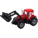Zestaw Traktor Z Ładowaczem i Prasą Rolniczą Czerwony