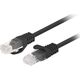 Lanberg Patchcord kat.5e UTP 7.5m czarny fluke
