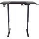 EGON 1100 Biurko elektryczne: orzech-czarne | Schreibtisch Elektrisch: Nussfarbe-Schwarz | Electric desk: hazel-black