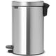 Kosz na śmieci Brabantia New Icon na pedał srebrny
