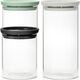 Brabantia Zestaw 3 pojemników 0,3l, 0,6l, 1,1l 100550