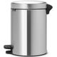 Kosz na śmieci Brabantia New Icon na pedał 5L srebrny
