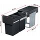 Kosz na pranie Hailo HAILO Built-in waste bin EcoLine Design L / 2x14L / black 030310100