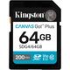 Kingston | Canvas Go! Plus | 64 GB | SD | Flash atminties klasė Class 10, UHS-I, U3, V30