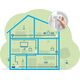 Adapter powerline Devolo devolo Magic 2 WiFi next Multiroom Kit, Powerline (3 adapters)