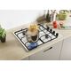 Candy Smart CHW6LBX/4U Ανοξείδωτο ατσάλι Ενσωματωμένο 60 cm Αέριο 4 ζώνες