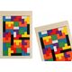 LeanToys Drewniane Puzzle Układanka Logiczna 40 Elementów LEAN TOYS