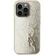 Etui Karl Lagerfeld Wrinkled Metal       Signature do iPhone 15 Pro złoty