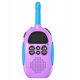 Zestaw 2x Radiotelefon Krótkofalówka Walkie Talkie 3km 16 Kanałów Kiddoboo / Fioletowy