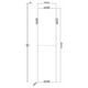 Cersanit S932-063 BLAT LARGA 180 MARMUR CZARNY// CER.LARGA-BLAT-180-MARMUR-CZ