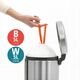 Νέο! BRABANTIA κάδος με πεντάλ NewIcon 5L Satin Taupe 233982