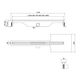 Cersanit Odpływ liniowy slim TAKO 90 stal (S907-015)