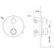 Bateria wannowa Cersanit SET B724 Zestaw wannowy podtynkowy ZEN chrom (S952-034)