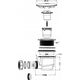 Wirquin syfon brodzikowy Tourbillon fi 90 mm czyszczony od góry z pełnym grzybkiem, chrom 30723749
