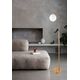 Φωτιστικό δαπέδου Venti G.LUX GT-390-1F-AB, 1 x E27, χρώμα ορείχαλκου, o20 x 160 cm, λευκός καπέλο O13cm