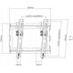 Slim design: provides a small distance to the wallConvenient design for quick and easy installationFixing screws: hold the TV securelyCompac