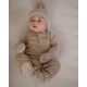 Lodger Mittens Folklore Merino vilnas bērnu cimdiņi  Beige  0-12m MTM 630_0-12