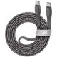 CABLE USB-C TO USB-C 1.2M/GREY PS6105 GR12 RIVACASE